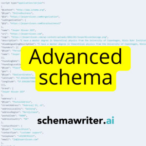 Advanced schema Done for you - JSON-LD schema for local and national SEO