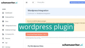 wordpress plugin in schemawriter